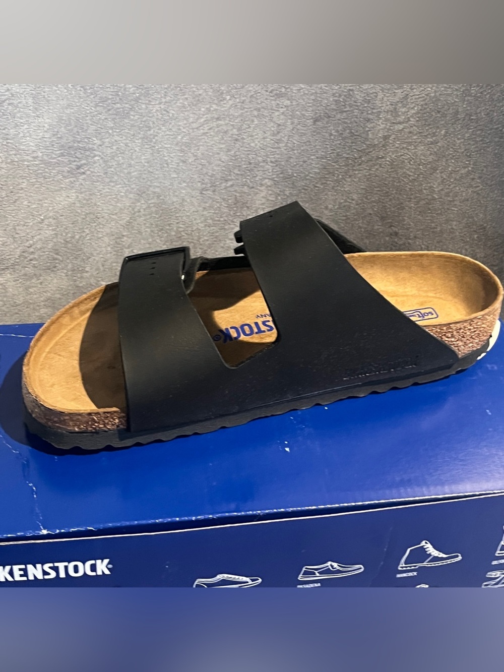 Birkenstock Women’s Arizona Sandals Soft Footbed Black Size 6 US 37 EU - Picture 7 of 12
